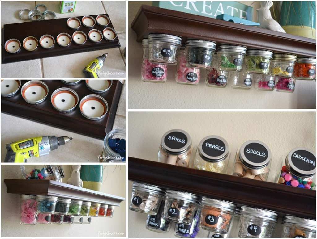 10 Clever Ways to Use Mason Jars for Storage 6