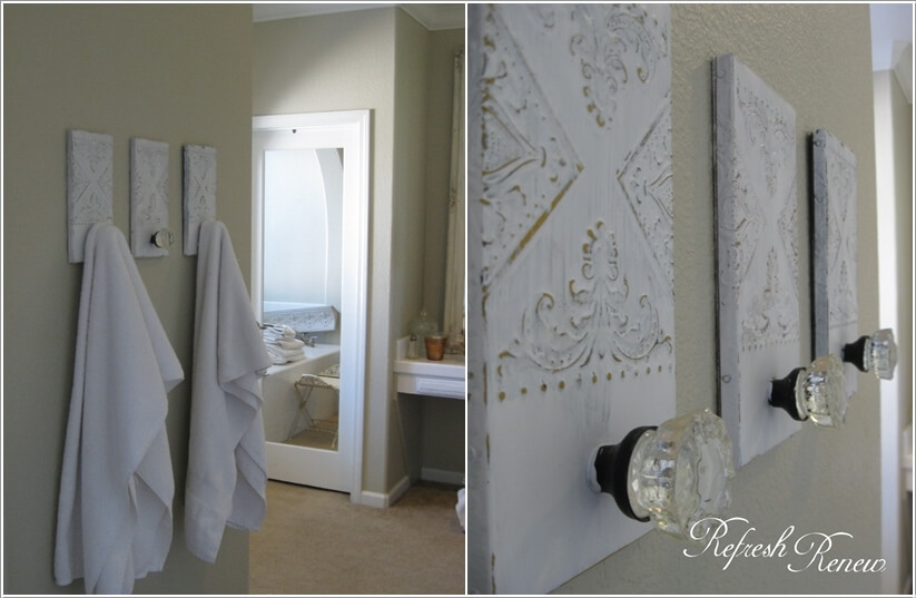 15 Cool DIY Towel Holder Ideas for Your Bathroom 3