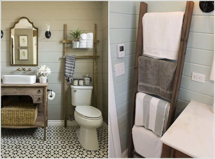 15 Cool DIY Towel Holder Ideas for Your Bathroom 14