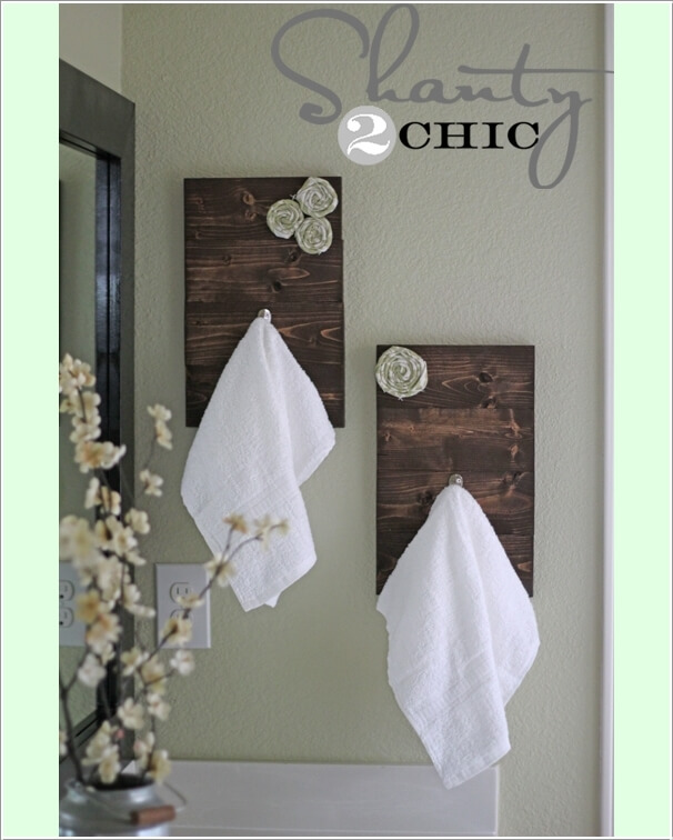 15 Cool DIY Towel Holder Ideas for Your Bathroom 7