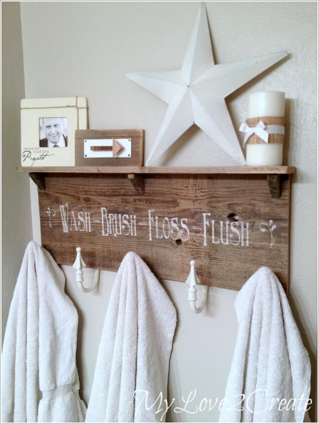 15 Cool DIY Towel Holder Ideas for Your Bathroom 9