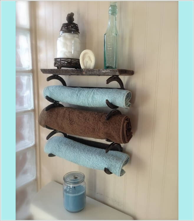 15 Cool DIY Towel Holder Ideas for Your Bathroom 10