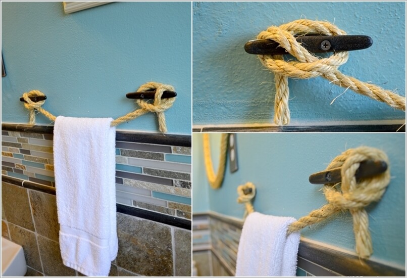 15 Cool DIY Towel Holder Ideas for Your Bathroom 1