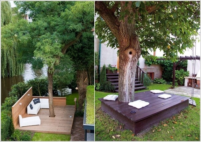 10 Wonderful Ideas to Decorate An Outdoor Tree 3