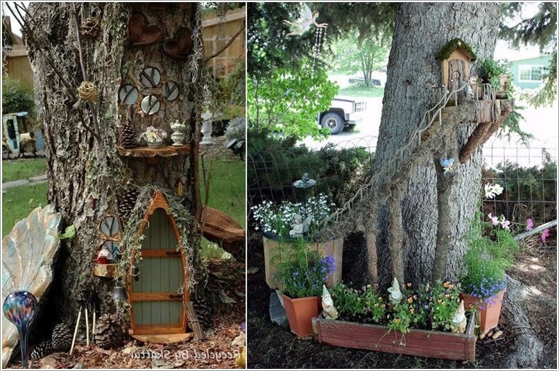 10 Wonderful Ideas to Decorate An Outdoor Tree 5