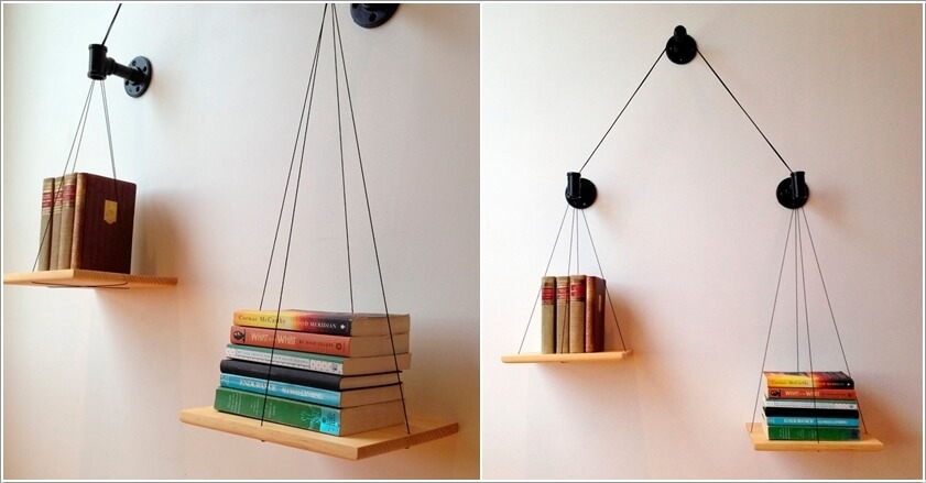 10 Cool Ways to Decorate with Suspended Shelves 9