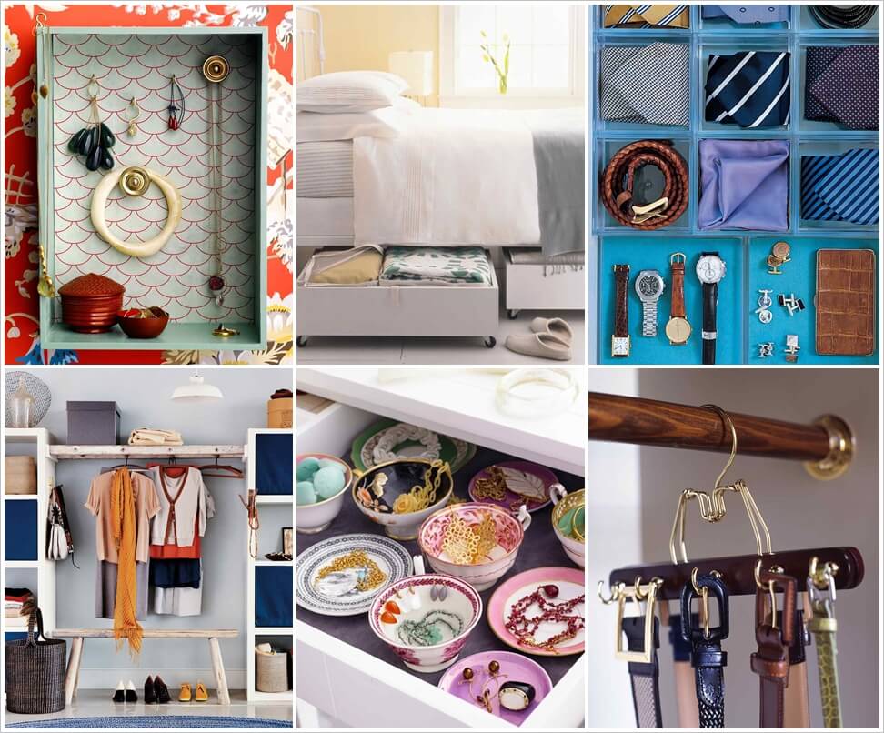 20 clever tricks to organize your bedroom