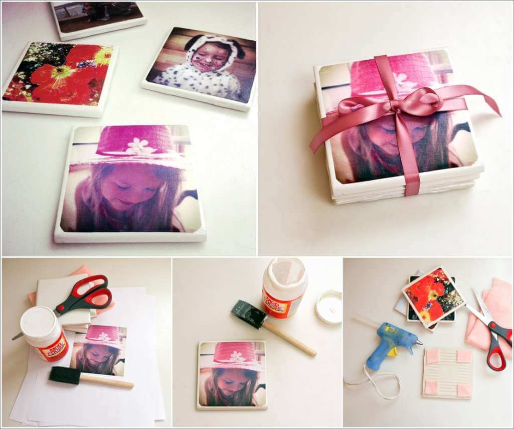 Make These Awesome Tile Photo Coasters 1