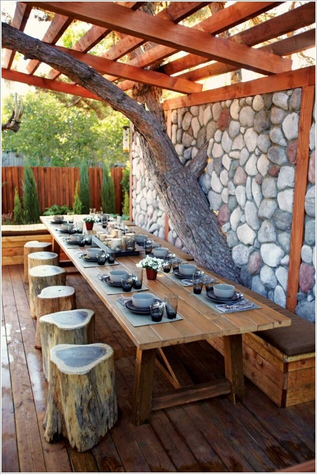 10 Cool Outdoor Dining Room Floor Ideas 4