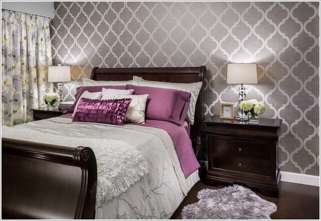 10 Ideas to Add Pattern to Your Bedroom With Else Than a Bedspread 6