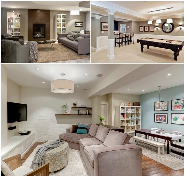 10 Interesting Ideas for Decorating a Basement 1