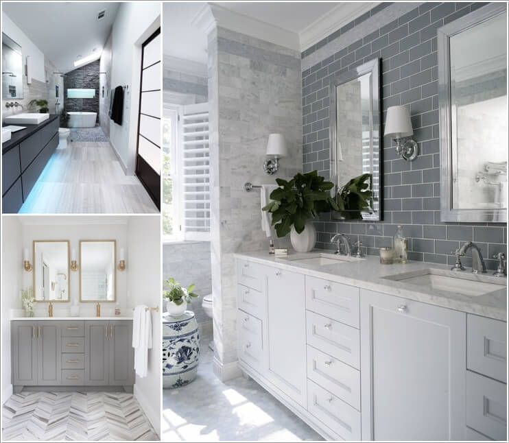 10 Lively Ways to Add Life to a Gray Bathroom a