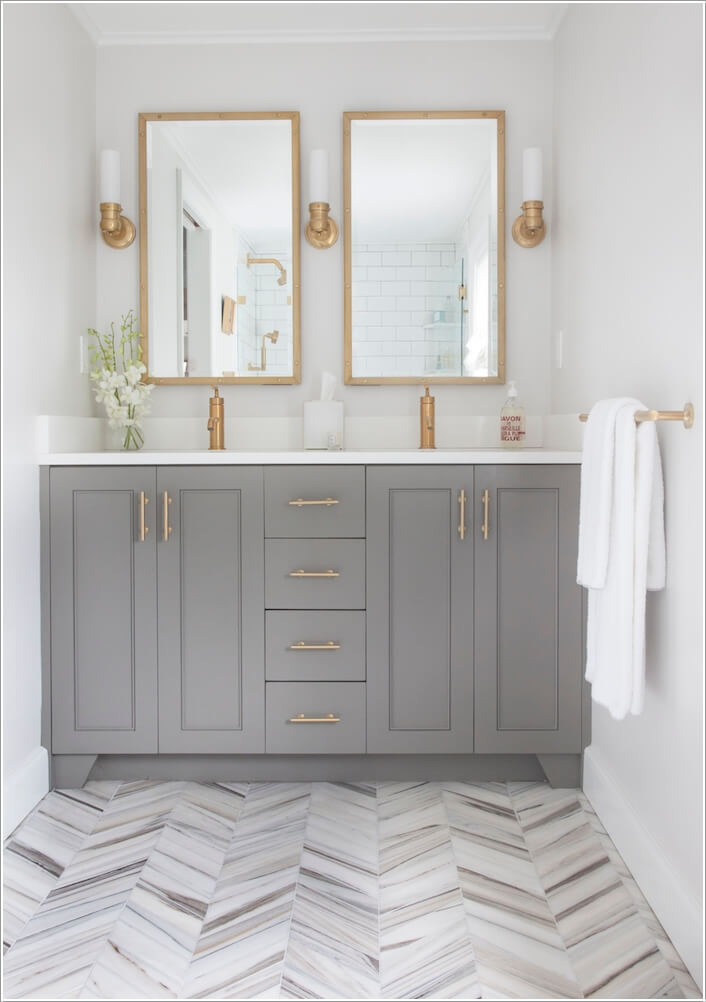 10 Lively Ways to Add Life to a Gray Bathroom 3