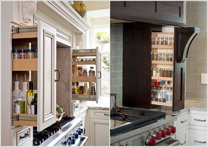10 Places in Your Kitchen to Install a Spice Rack 3