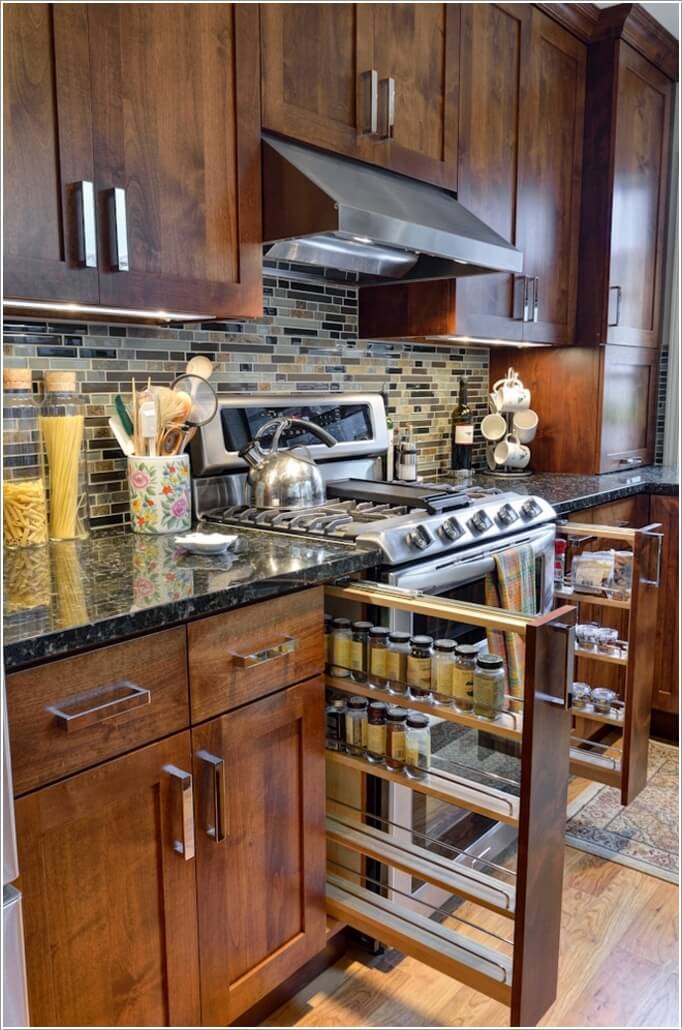 10 Places in Your Kitchen to Install a Spice Rack 5
