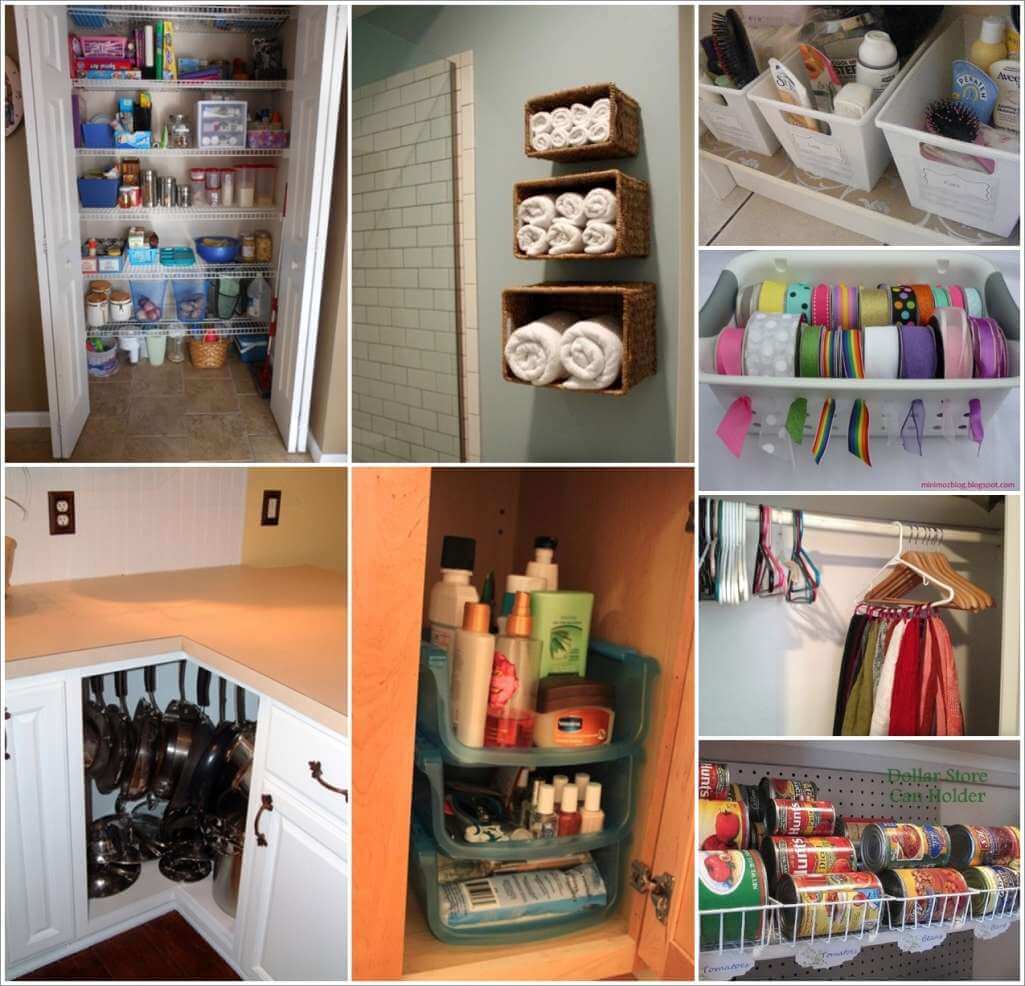 150 Clever Organization Ideas with Dollar Store Items 1