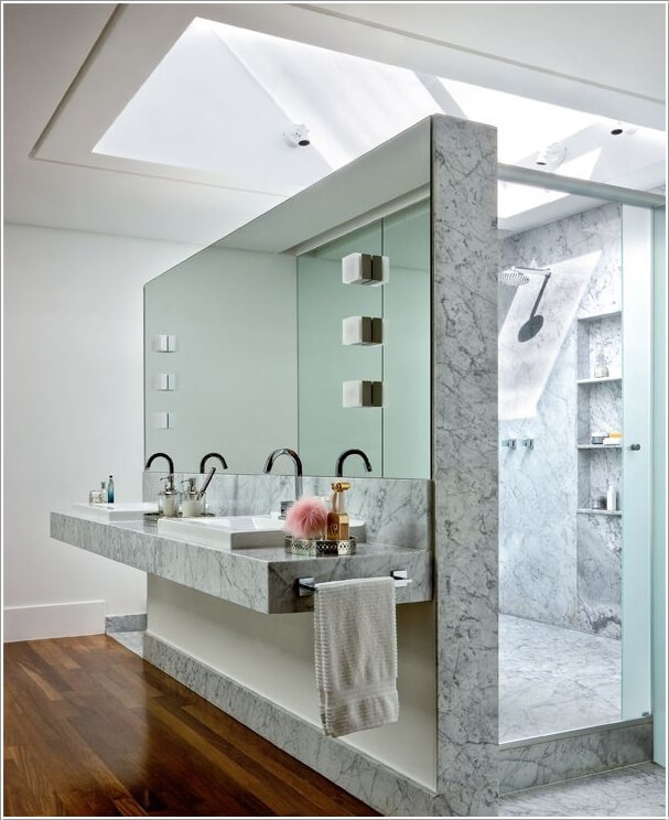 10 Amazing Bathroom Partition Options You Will Admire 1