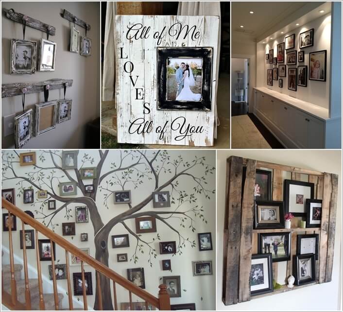 15 Creative Ways to Display Your Picture Frames a