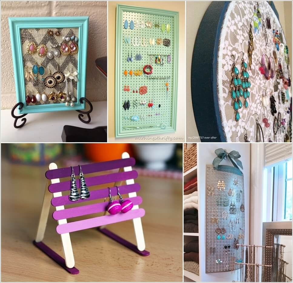 10 Lovely DIY Earring Holder Ideas for You a