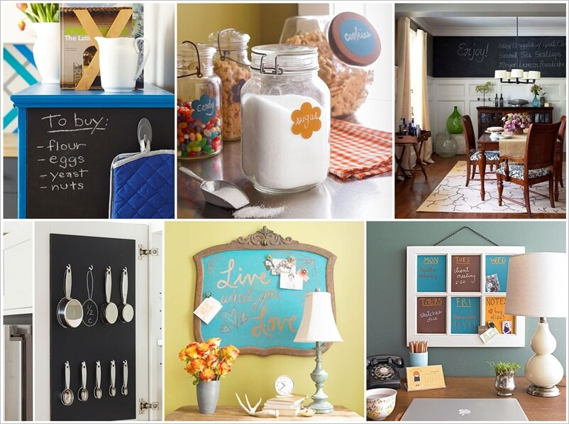 17 Interesting Ways to Decorate with Chalkboard Paint 1