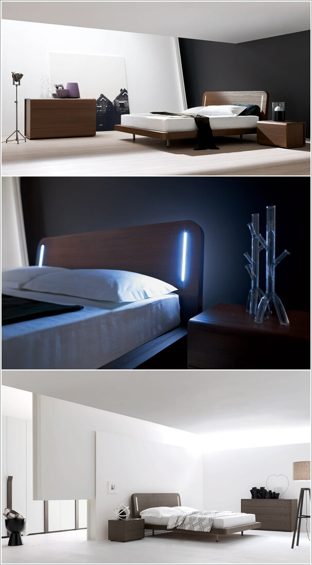 10 Cool Bed Designs with Built-In Lights 3