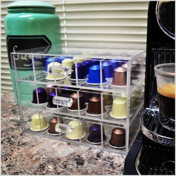 10 Cool Nespresso Capsules Storage Ideas 6