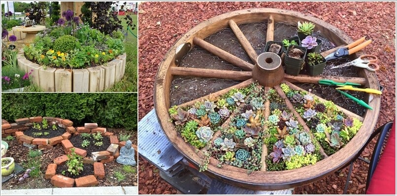 10 Things to Use for Making a Round Garden Bed a