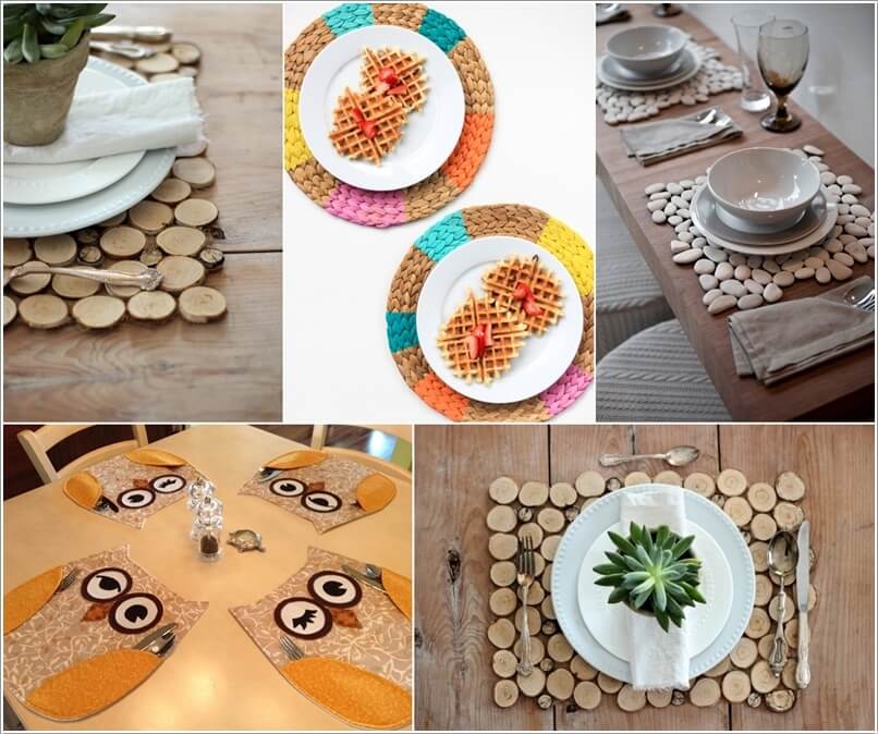 10 Wonderful DIY Placemat Ideas for Your Dining Table a