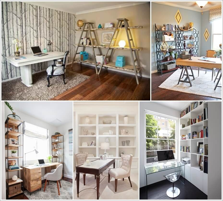 20 Awesome Shelving Design Ideas for Your Home Office 1