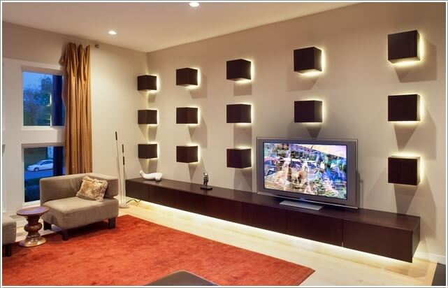 Design an Interesting and Chic TV Wall 8