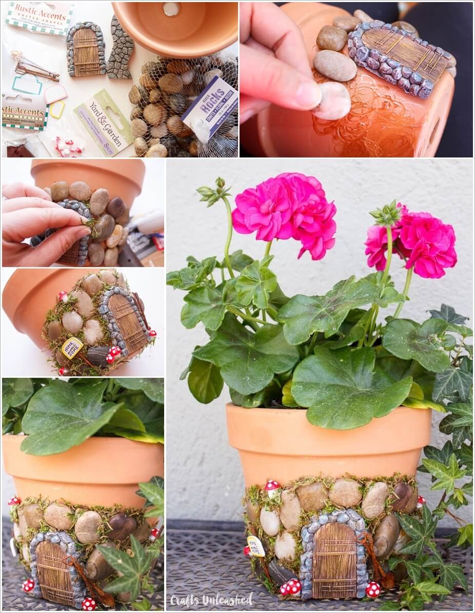 Turn a Terracotta Planter into a Cute Fairy House 1