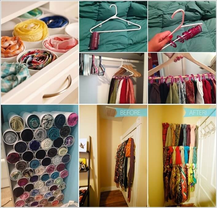 10 Clever Ways to Organize Your Scarves a