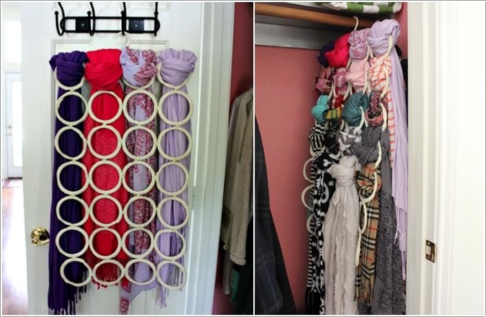 10 Clever Ways to Organize Your Scarves 10