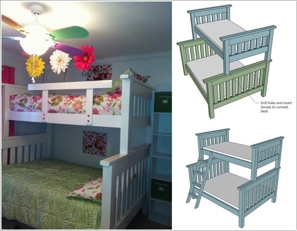 10 Cool DIY Bunk Bed Ideas for Kids 8