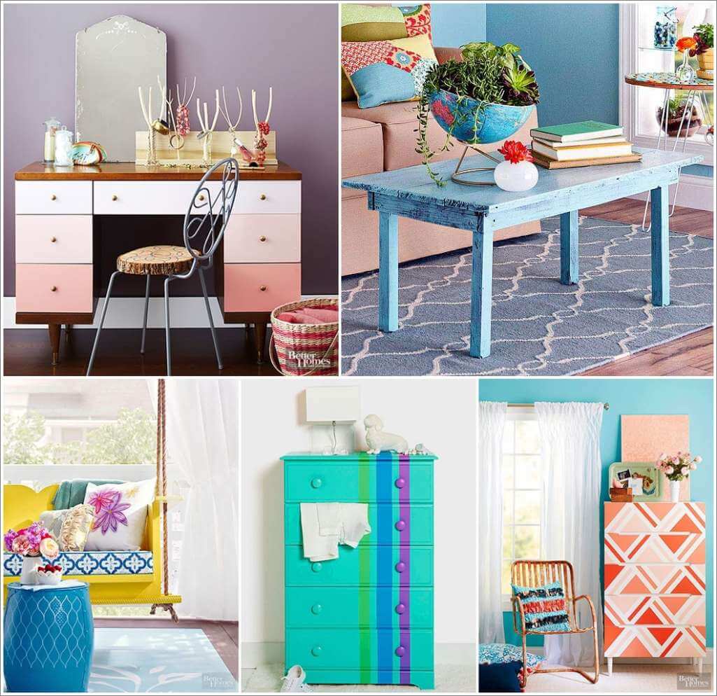 11 Interesting Ways to Paint Furniture for a Makeover 1
