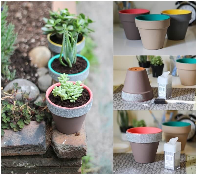 15 Cool Ways to Give a Makeover to Your Terracotta Planters 12