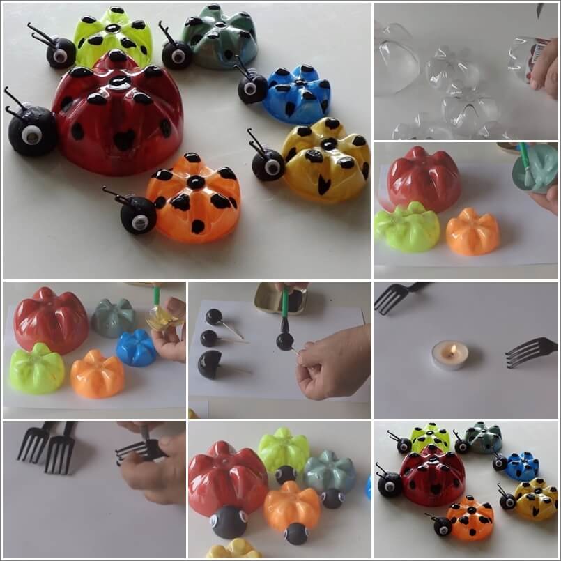 These Plastic Bottle Lady Bugs Are Just Awesome 1