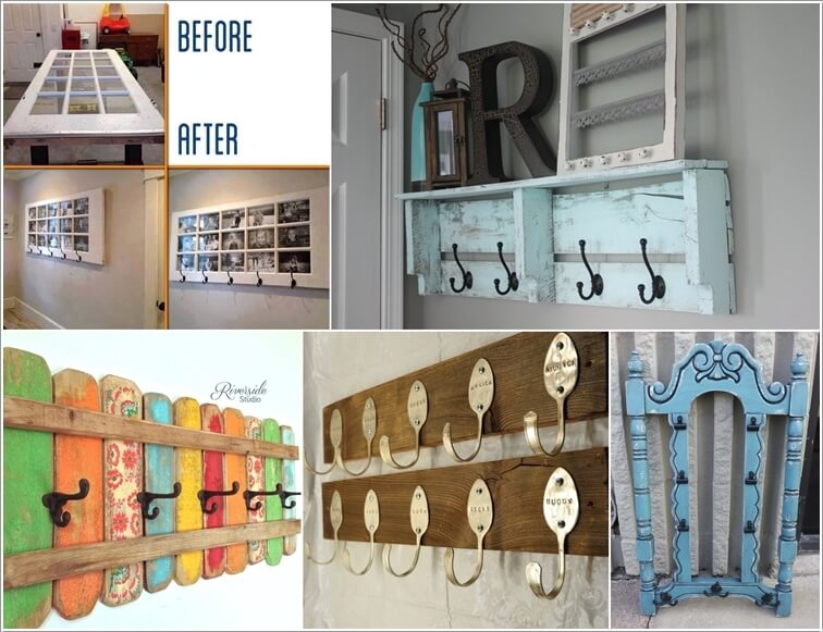 10 Cool DIY Coat Rack Ideas from Re-purposed Materials a