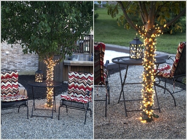 10 Magical Outdoor Decor Projects with Fairy Lights 4