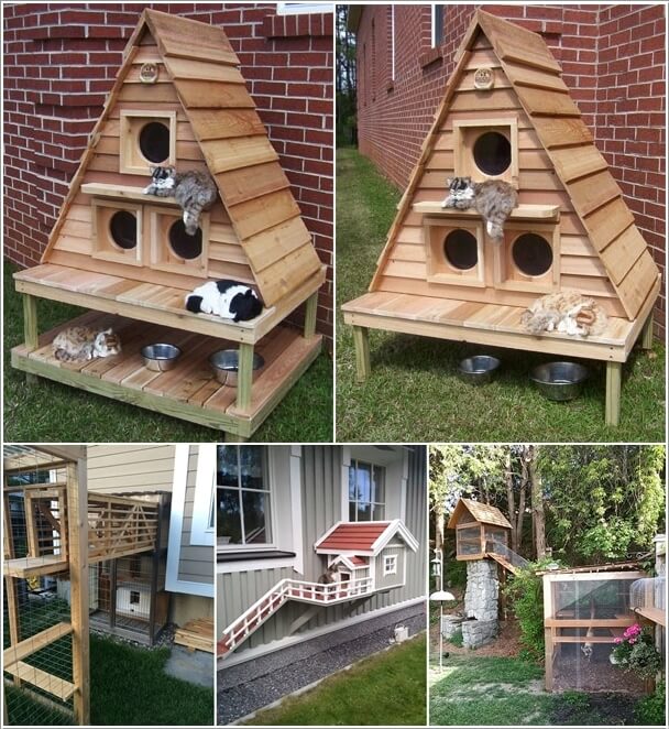 10 Super Cool Cat Houses and Cabins for Your Kitty a