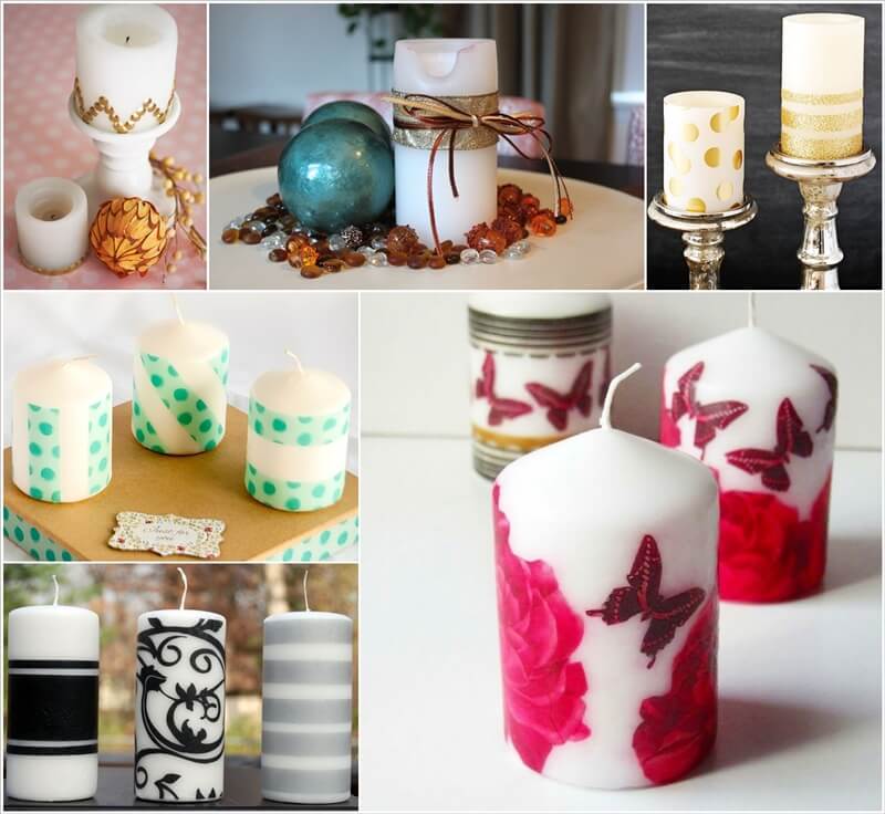 12 Elegant Ways to Decorate Plain Pillar Candles 1