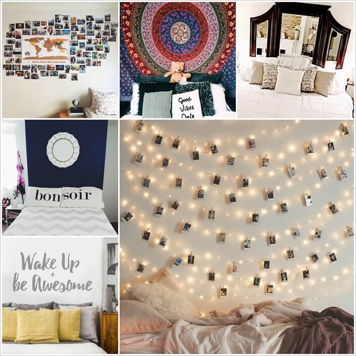 19 Cool Ways to Decorate a Bed That Has No Headboard 1