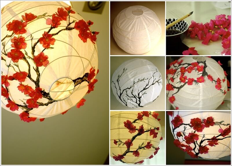 This Cherry Blossom Lantern Makeover is Simply Lovely 1
