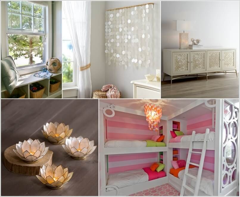 10 Cool Ways to Decorate Your Home with Capiz Shells a
