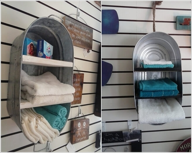 15 Clever Upcycled Bathroom Storage Projects 4