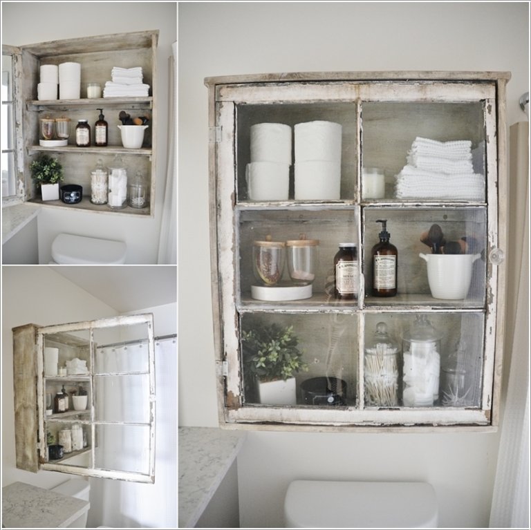 15 Clever Upcycled Bathroom Storage Projects