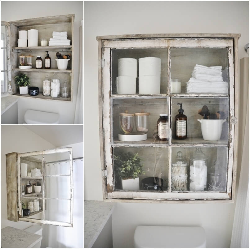15 Clever Upcycled Bathroom Storage Projects 6