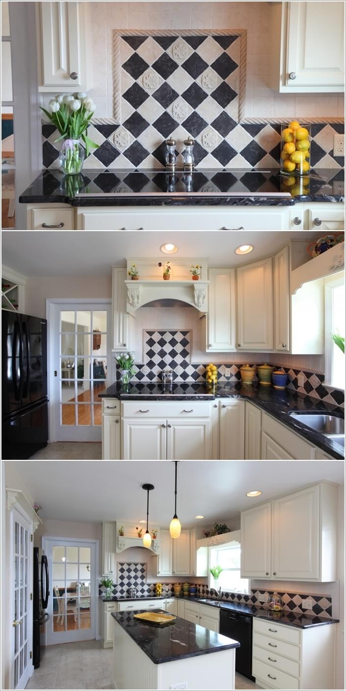 7 Ways to Decorate Your Kitchen with Checkered Pattern 7