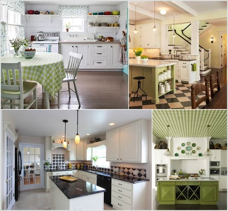 7 Ways to Decorate Your Kitchen with Checkered Pattern a