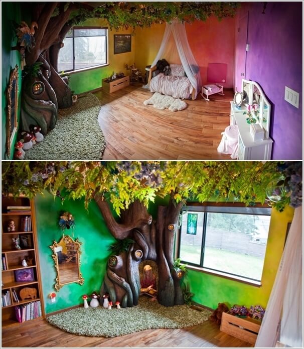 10 Cute and Creative Tree Inspired Kids' Room Decor Ideas 3